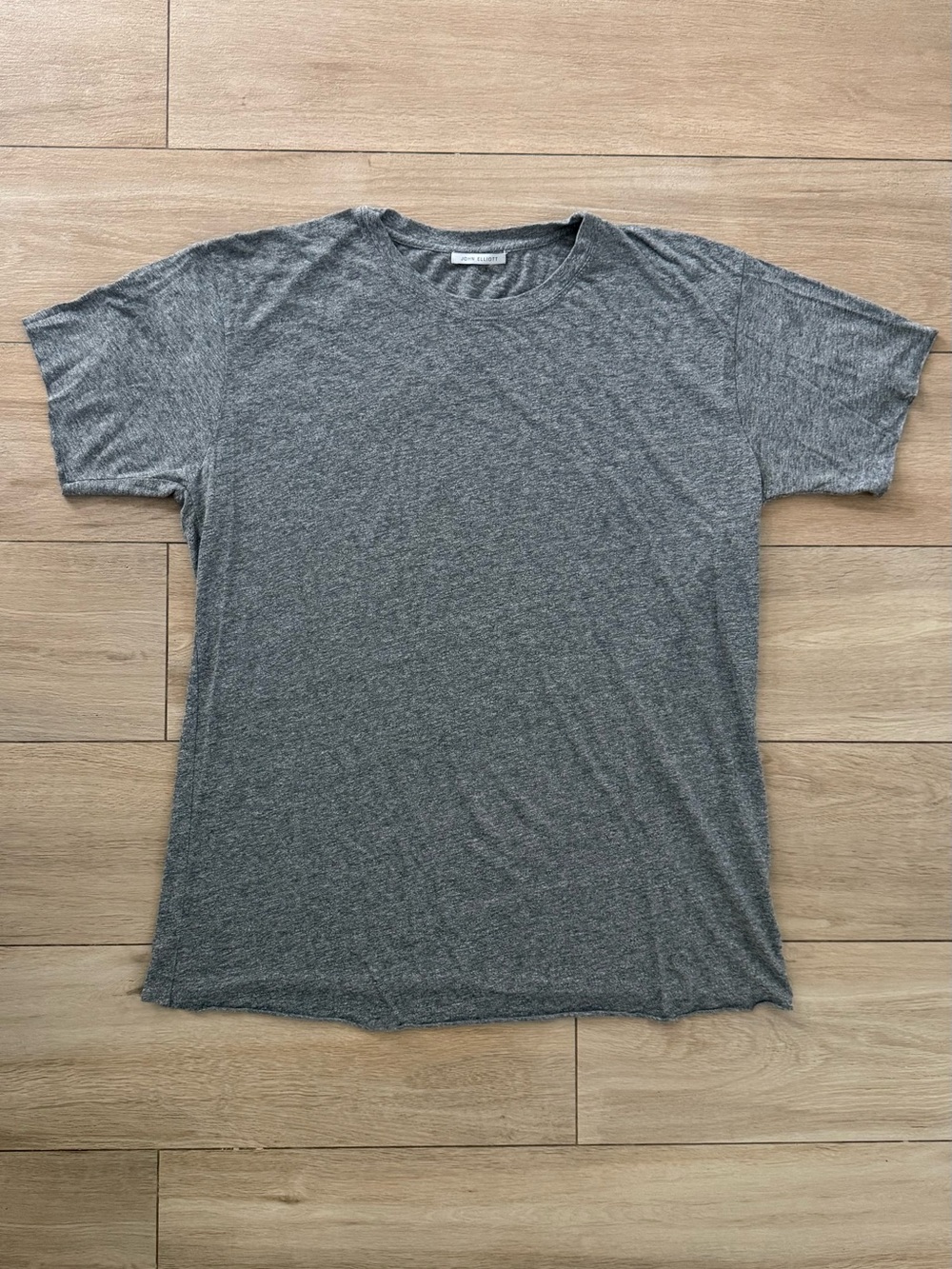 John Elliott Heather Gray Short-Sleeve Crewneck Tee